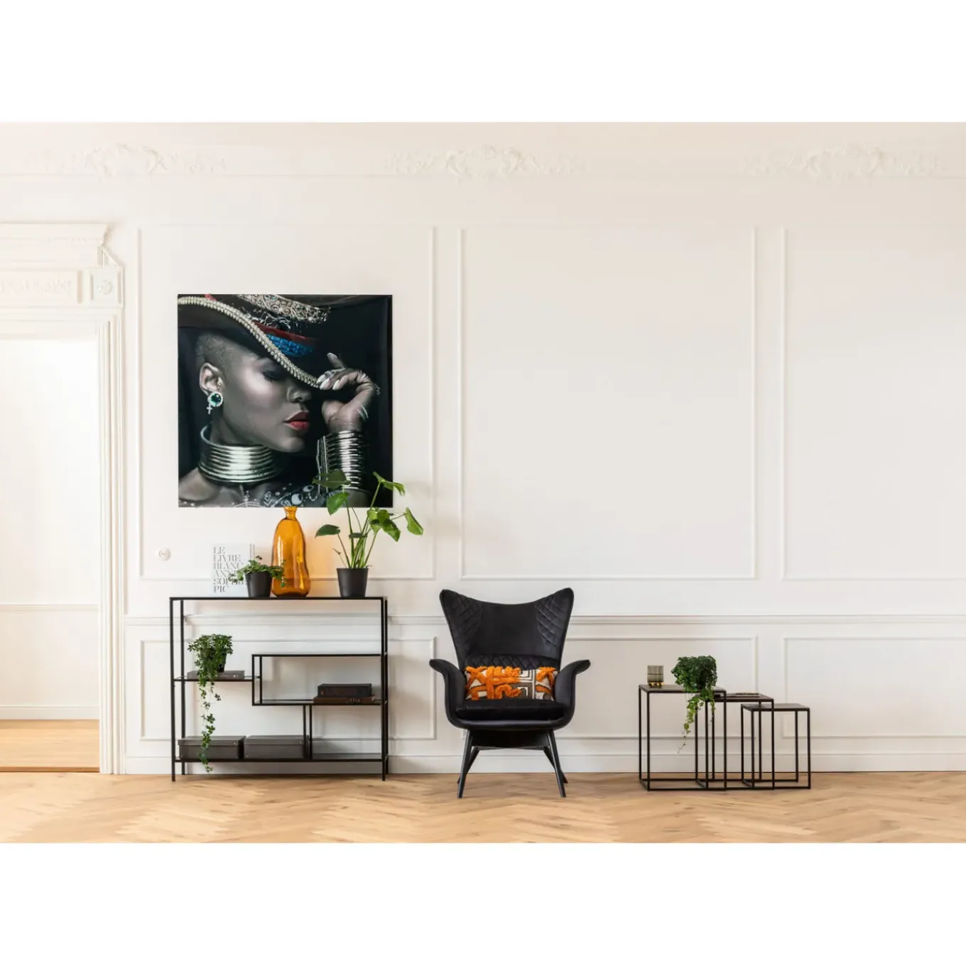 Etagere Loft Noir 115X100Cm