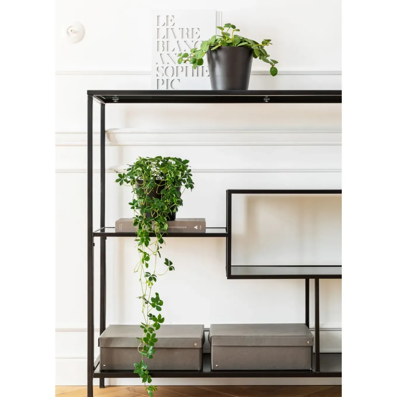 Etagere Loft Noir 115X100Cm