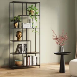 Etagere Loftie Noir 77X185Cm