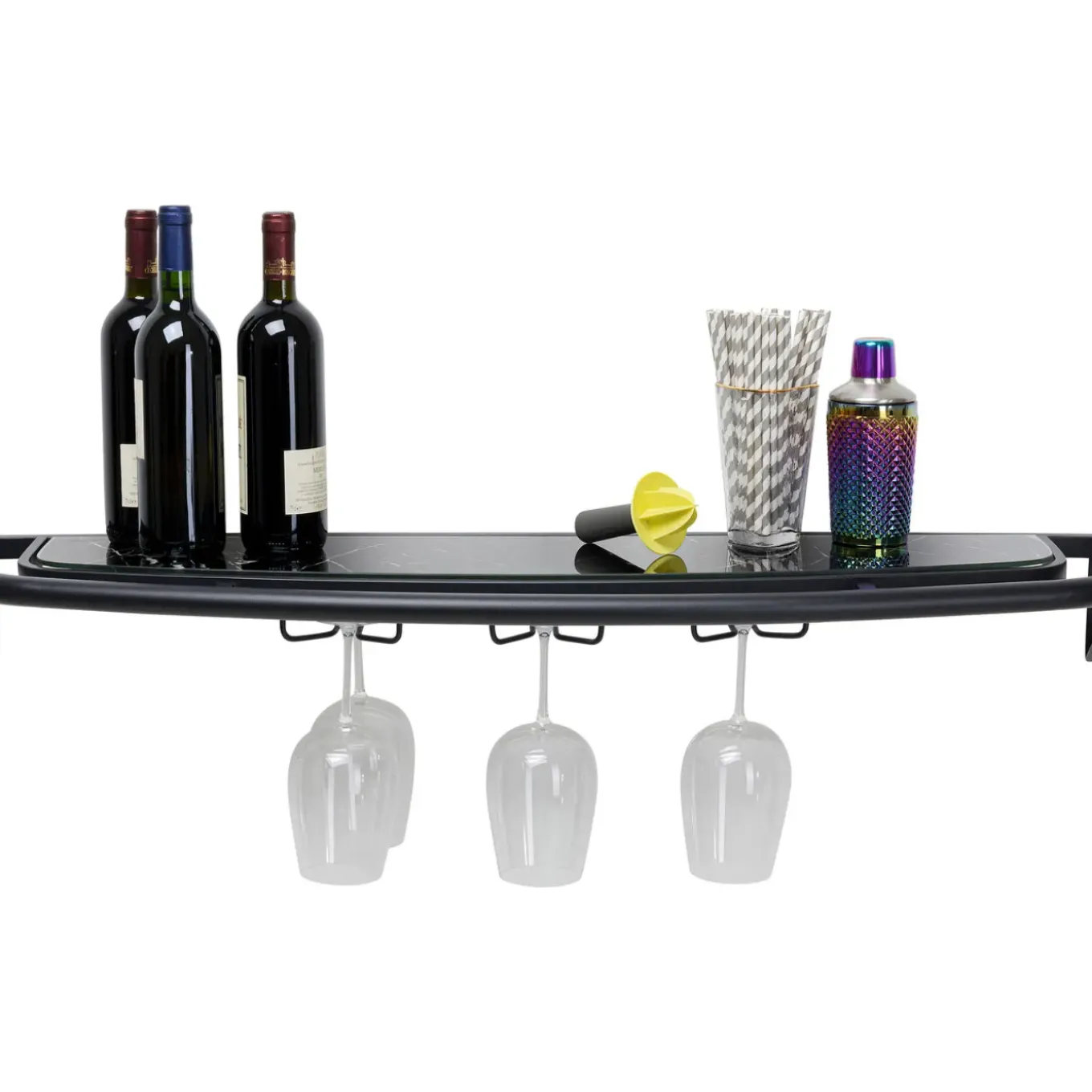Etagere Murale Treviso Noir 120X10Cm