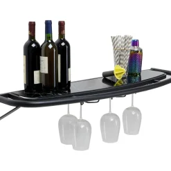 Etagere Murale Treviso Noir 120X10Cm