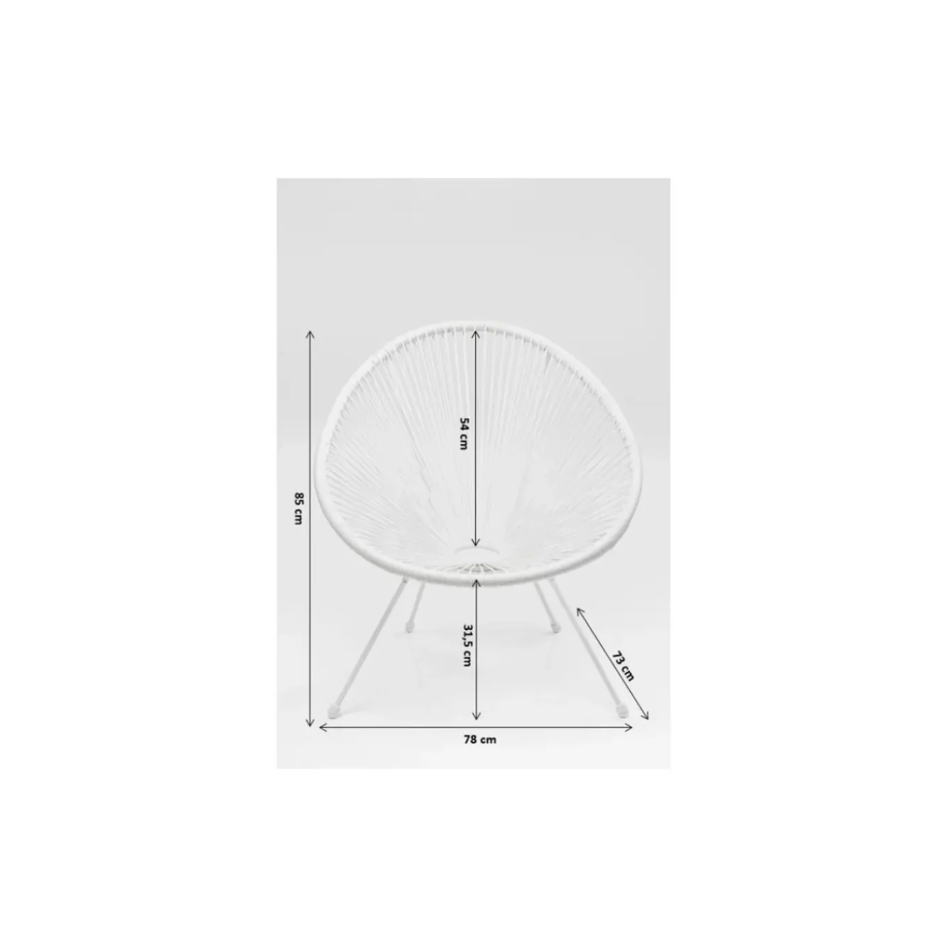 Fauteuil Acapulco Blanc