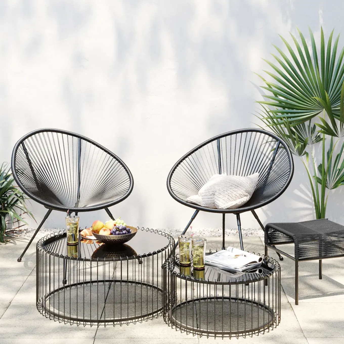 Fauteuil Acapulco Noir