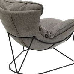 Fauteuil Avec Repose-Pied Snuggle Gris (2/Parts)