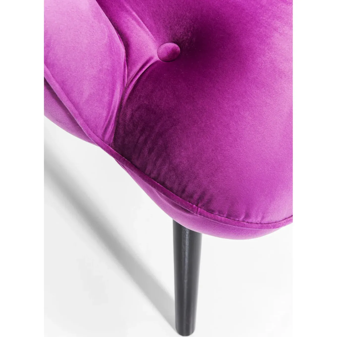 Fauteuil Black Vicky Velours Violet