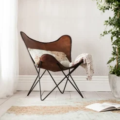 Fauteuil Butterfly Marron