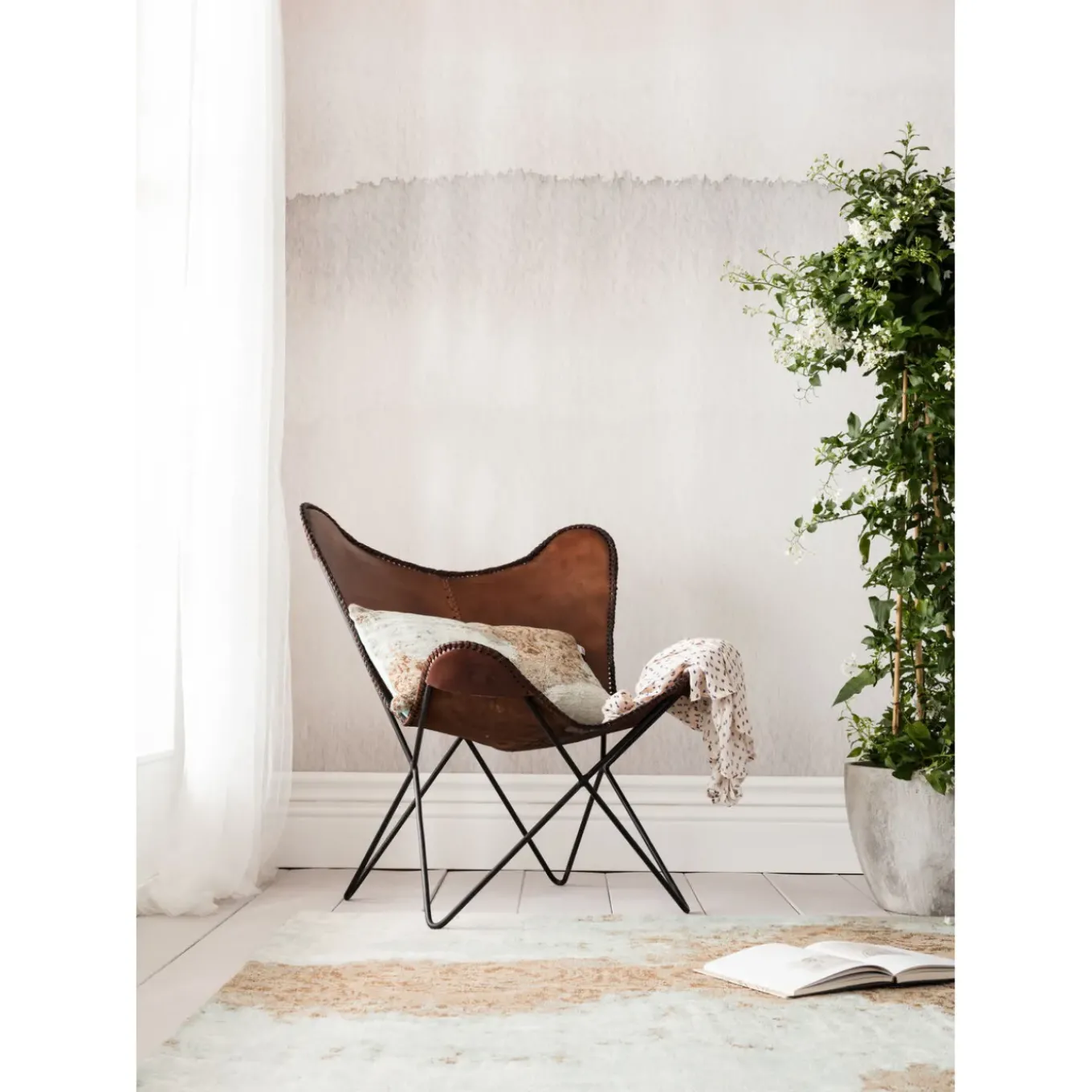 Fauteuil Butterfly Marron Eco.