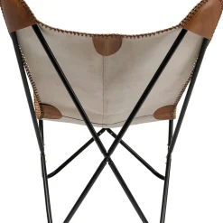 Fauteuil California Cuir Marron