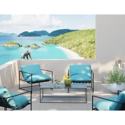 Fauteuil Cuby Garden Bleu