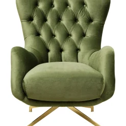 Fauteuil Pivotant Bellissima Velours Vert