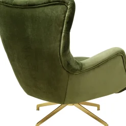 Fauteuil Pivotant Bellissima Velours Vert