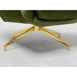 Fauteuil Pivotant Bellissima Velours Vert