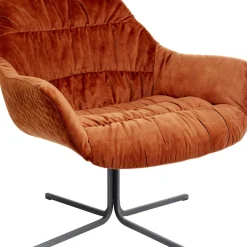 Fauteuil Pivotant Bristol Rouge Rouille