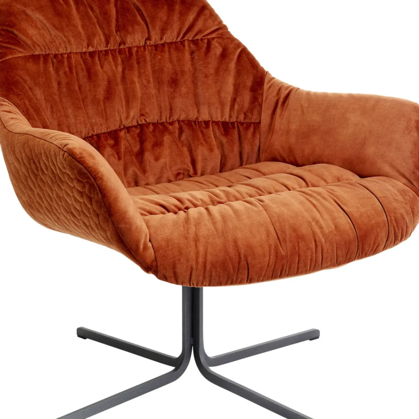 Fauteuil Pivotant Bristol Rouge Rouille