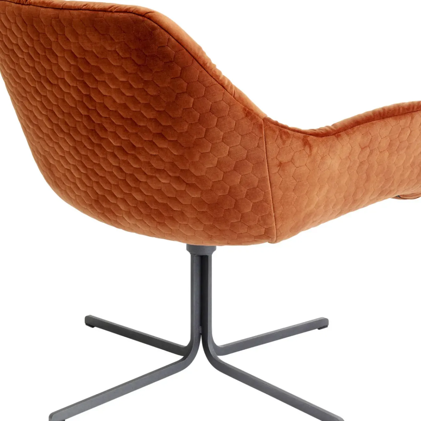 Fauteuil Pivotant Bristol Rouge Rouille