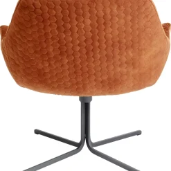 Fauteuil Pivotant Bristol Rouge Rouille