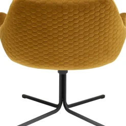 Fauteuil Pivotant Bristol Jaune