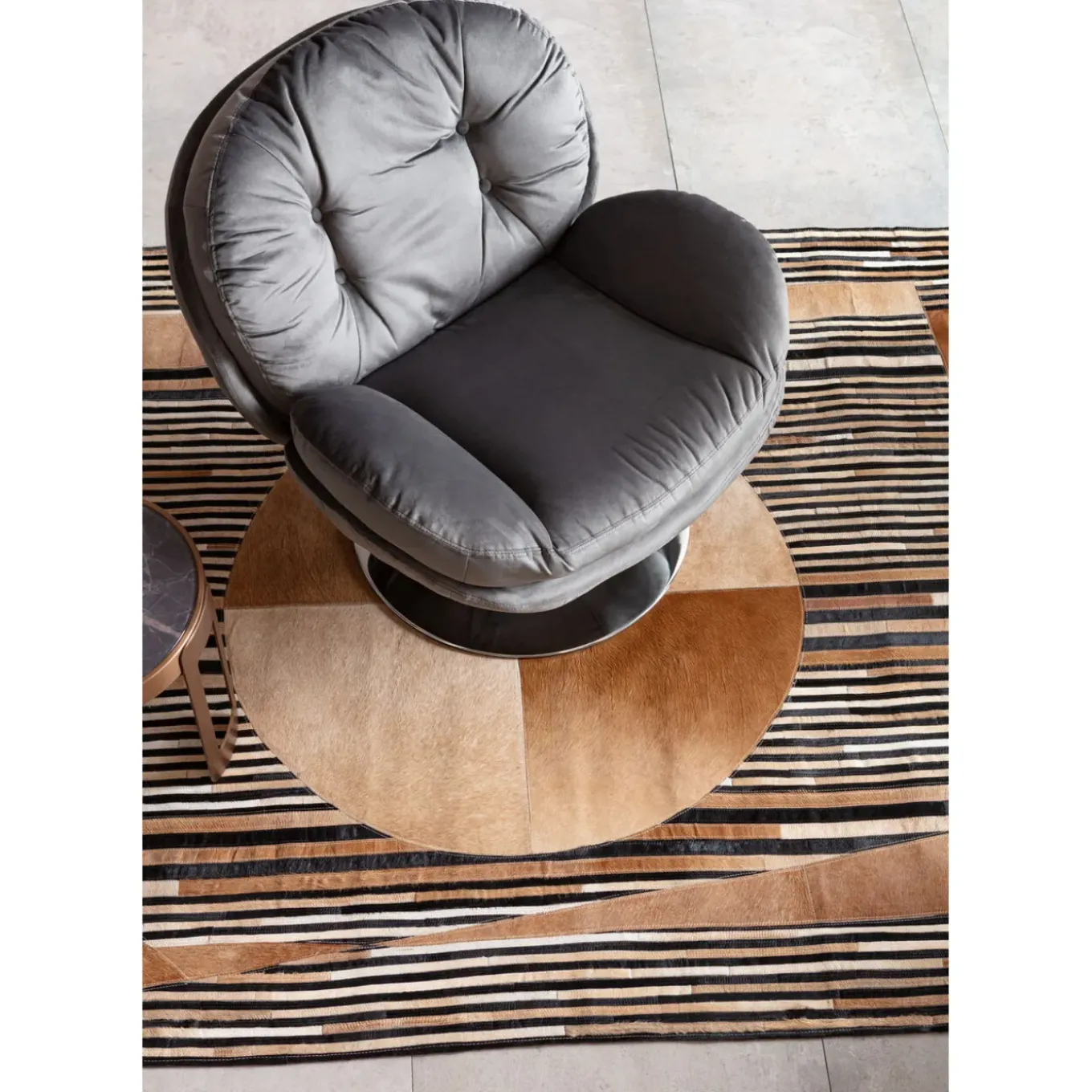 Fauteuil Pivotant Cosy Gris