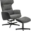 Fauteuil Pivotant Et Repose-Pieds Ohio Salt And Pe