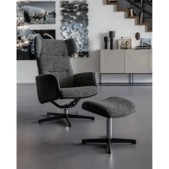 Fauteuil Pivotant Et Repose-Pieds Ohio Salt And Pe