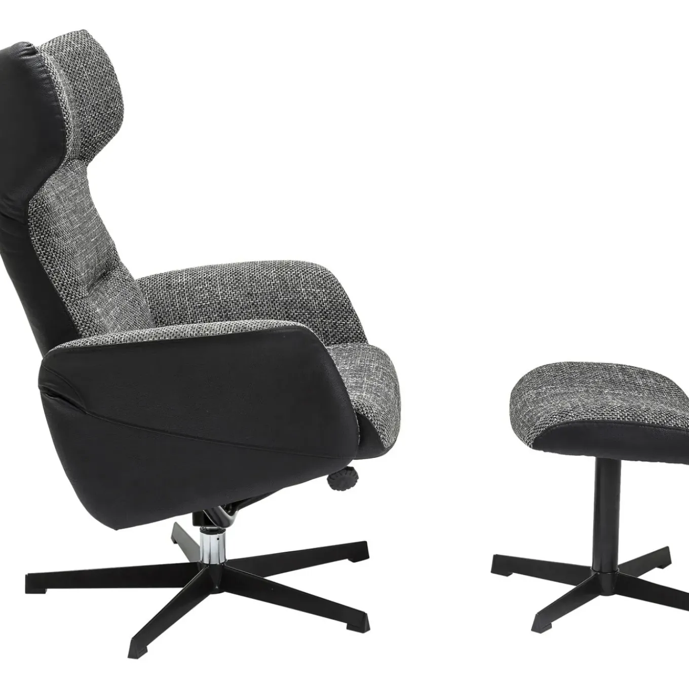 Fauteuil Pivotant Et Repose-Pieds Ohio Salt And Pe