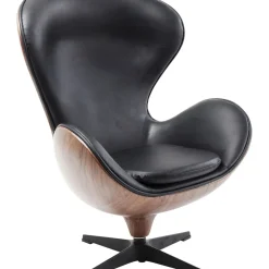 Fauteuil Pivotant Lounge Noir-Noyer