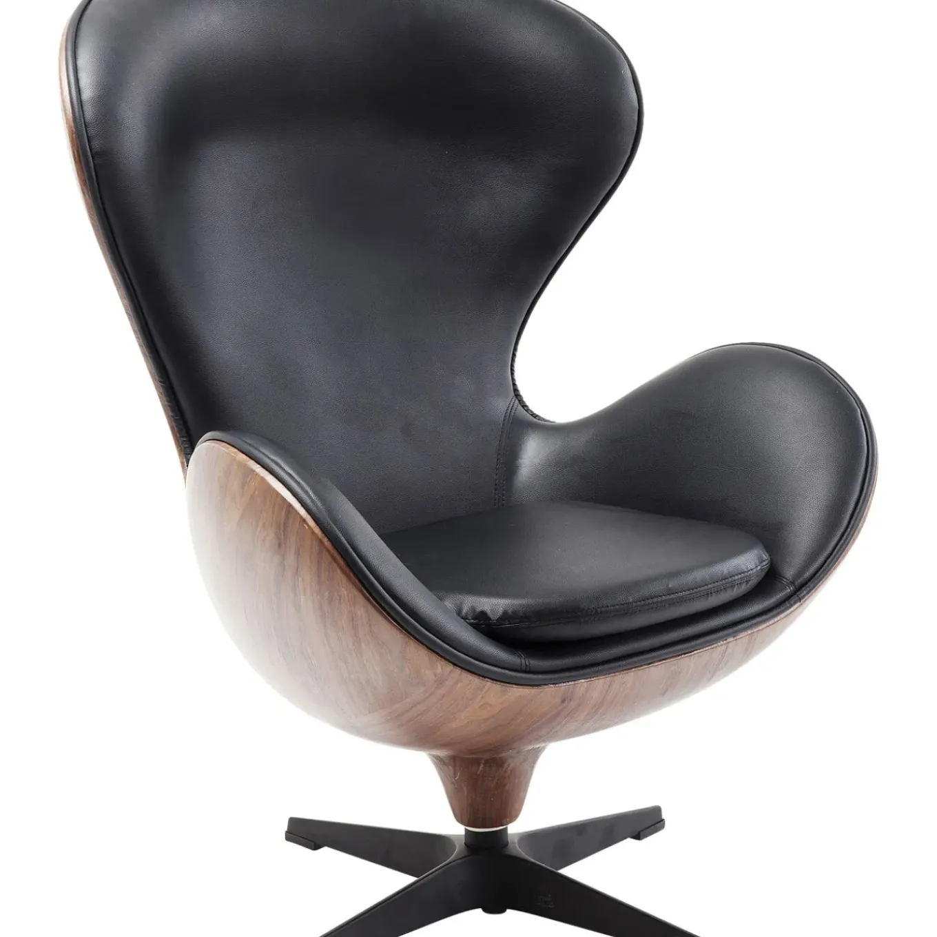 Fauteuil Pivotant Lounge Noir-Noyer