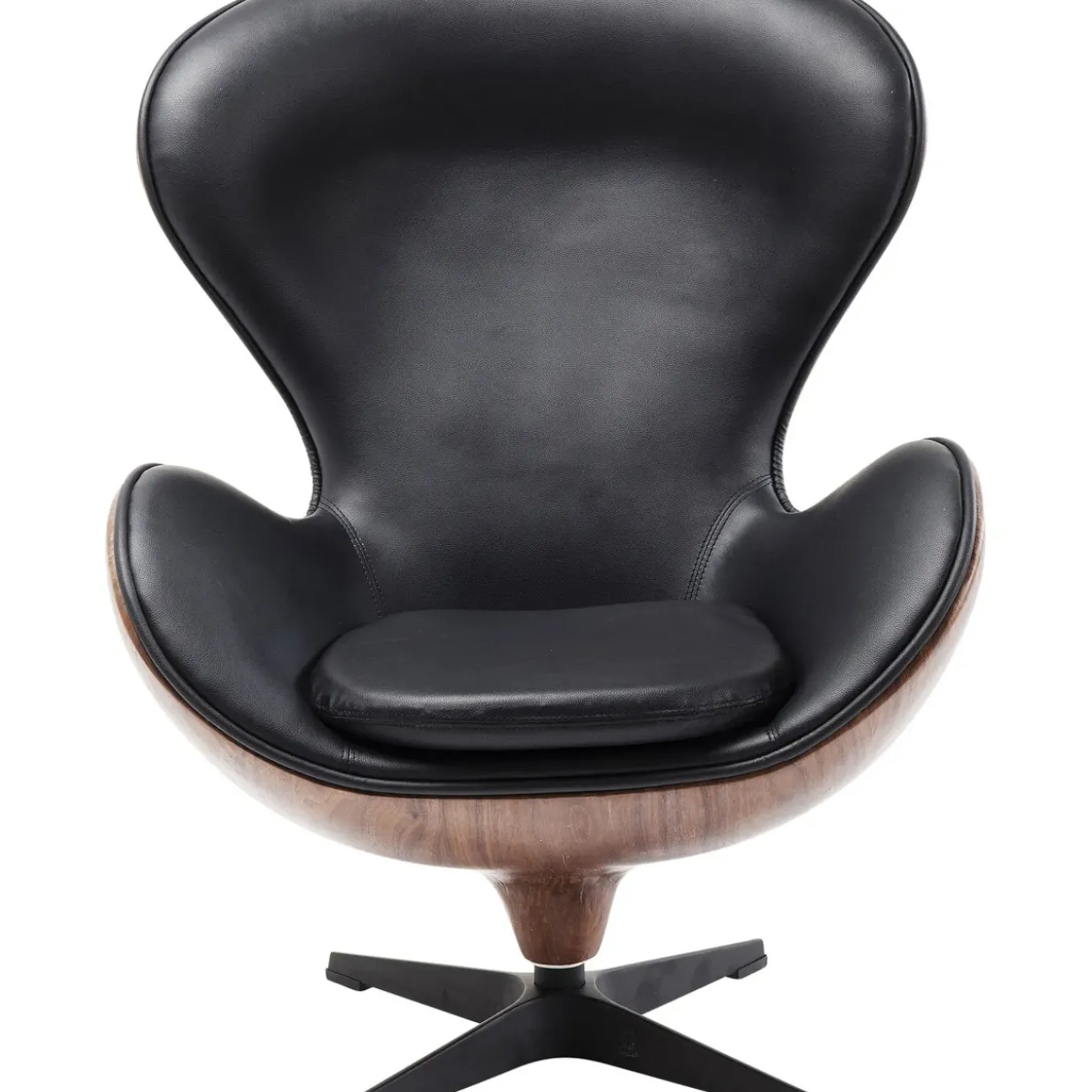 Fauteuil Pivotant Lounge Noir-Noyer