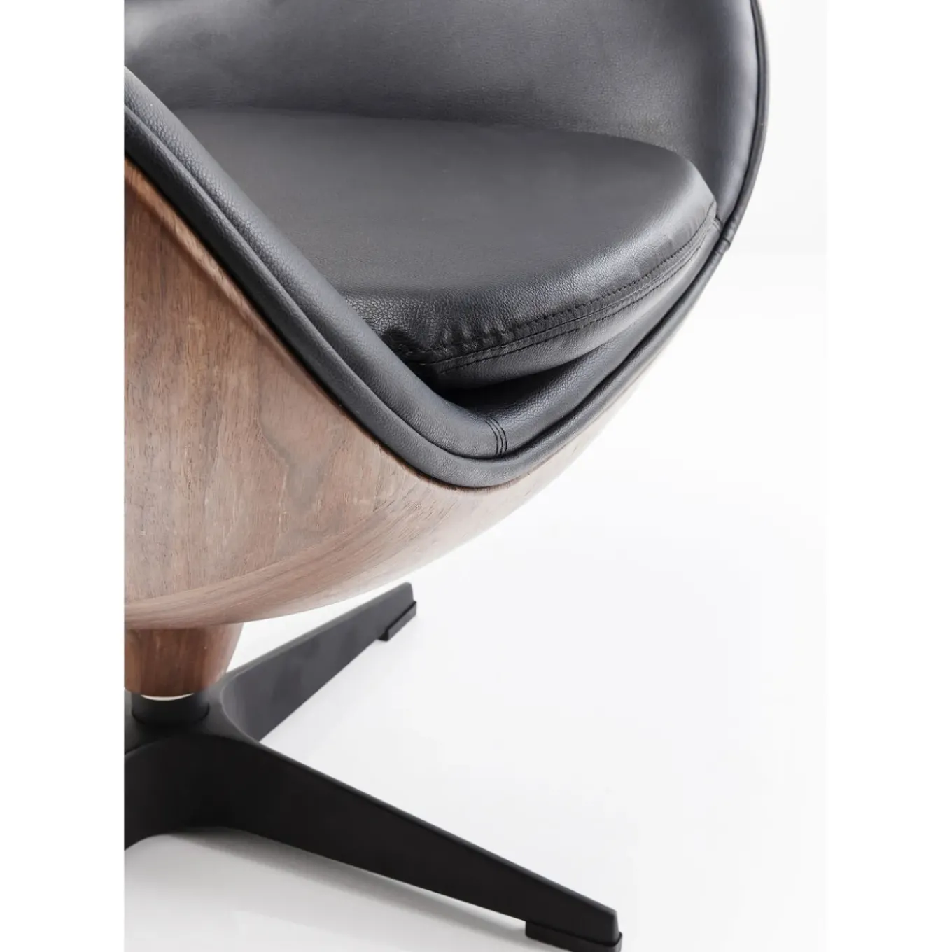 Fauteuil Pivotant Lounge Noir-Noyer
