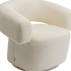 Fauteuil Pivotant Maye Creme