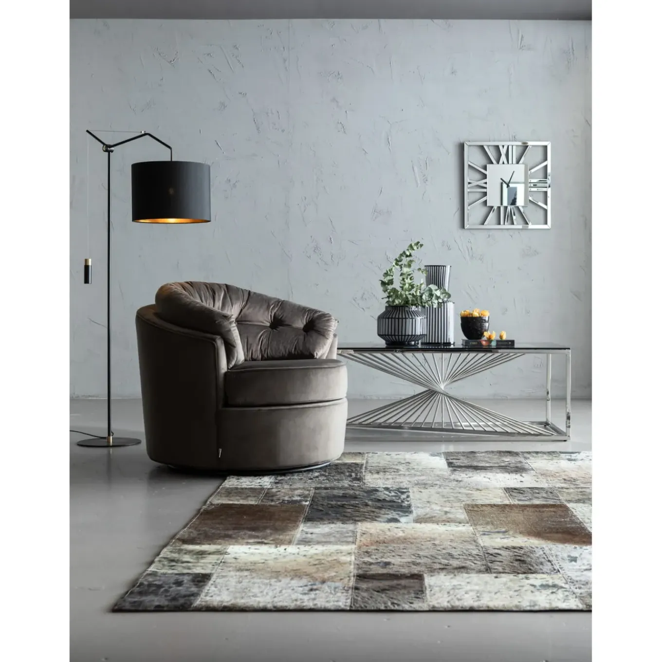 Fauteuil Pivotant Music Hall Gris