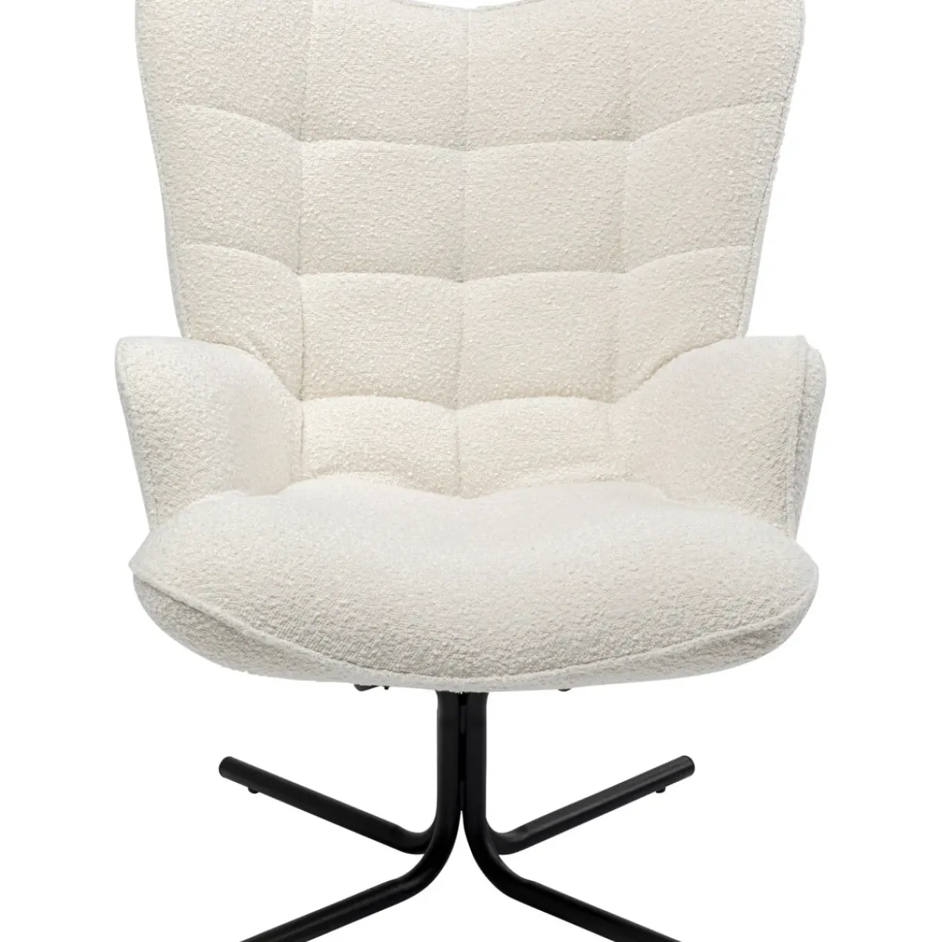 Fauteuil Pivotant Oscar Boucle Creme
