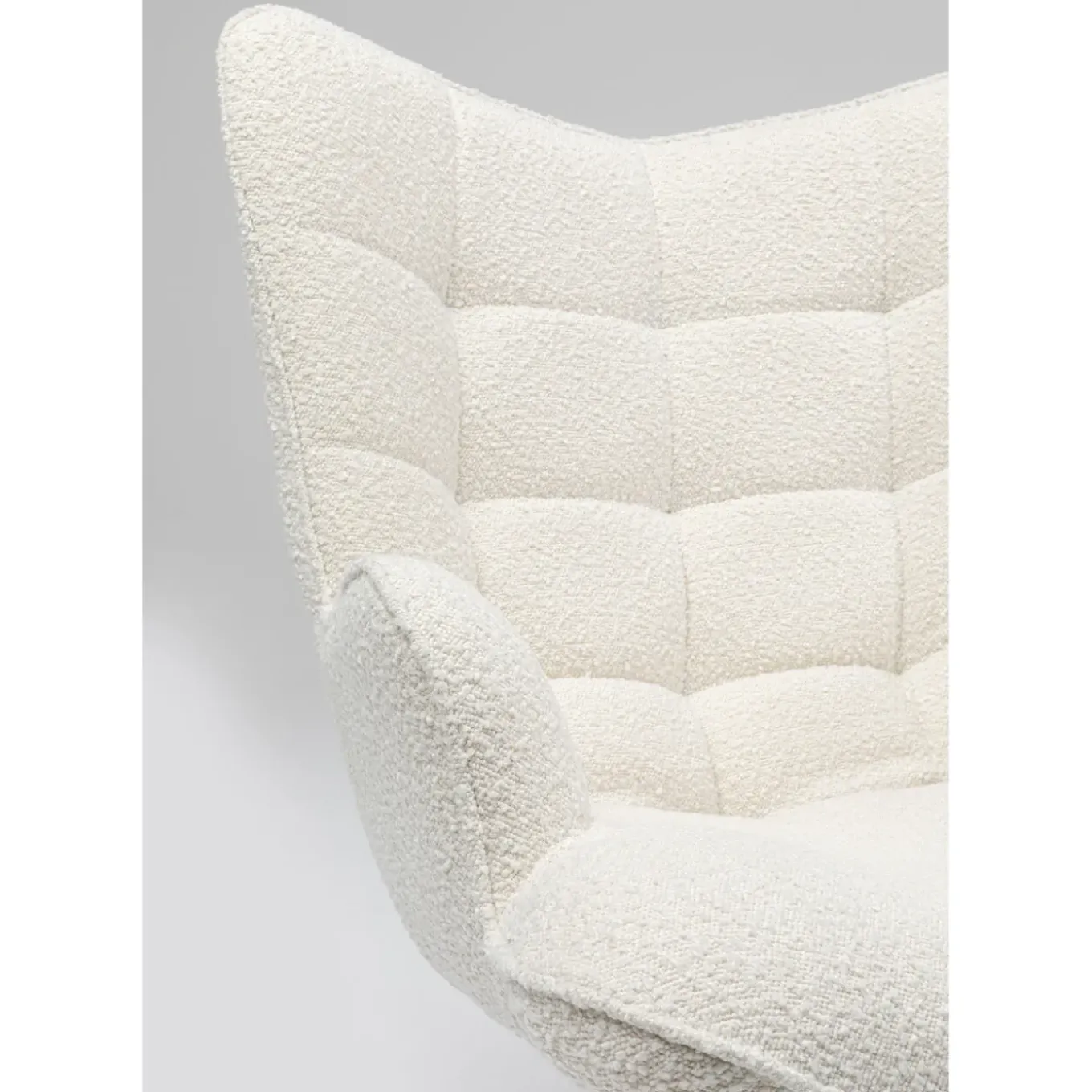 Fauteuil Pivotant Oscar Boucle Creme