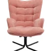 Fauteuil Pivotant Oscar Rose