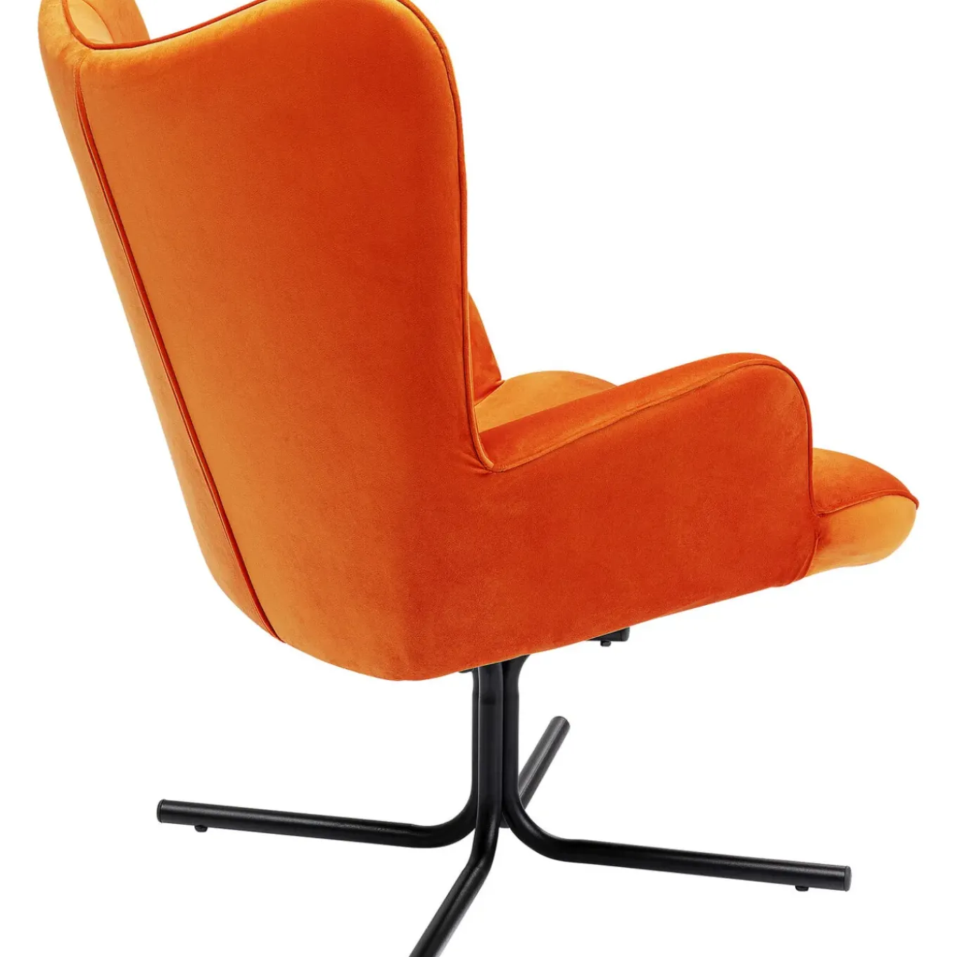 Fauteuil Pivotant Oscar Velours Orange