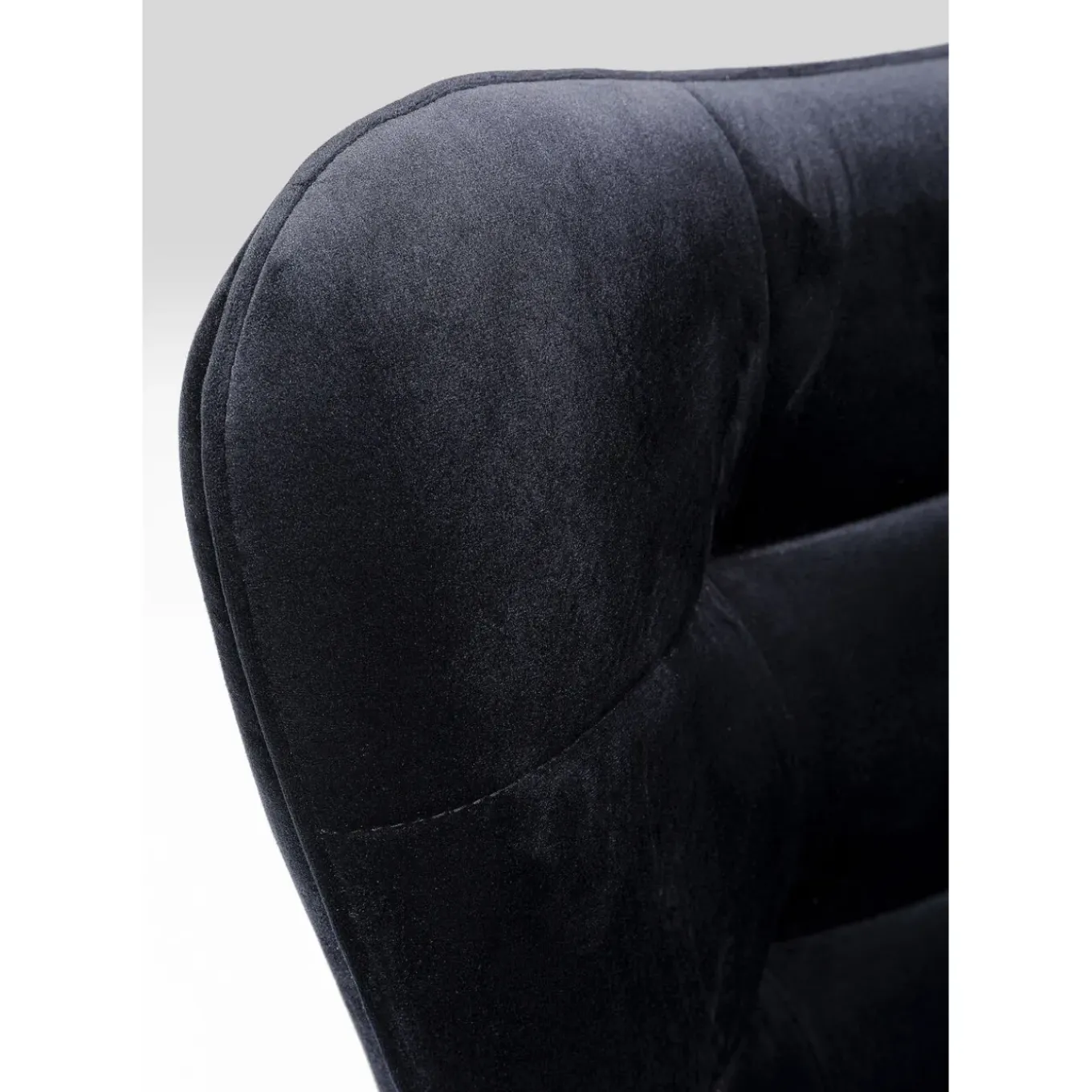 Fauteuil Pivotant Oscar Velours Noir