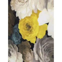 Fauteuil Pivotant Peony Flower Jaune