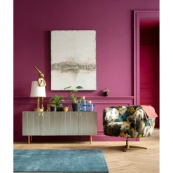 Fauteuil Pivotant Peony Flower Jaune
