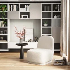 Fauteuil Pivotant Ted Creme