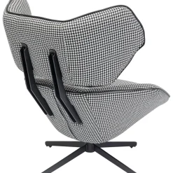 Fauteuil Pivotant Toledo Noir-Blanc