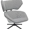 Fauteuil Pivotant Toledo Noir-Blanc