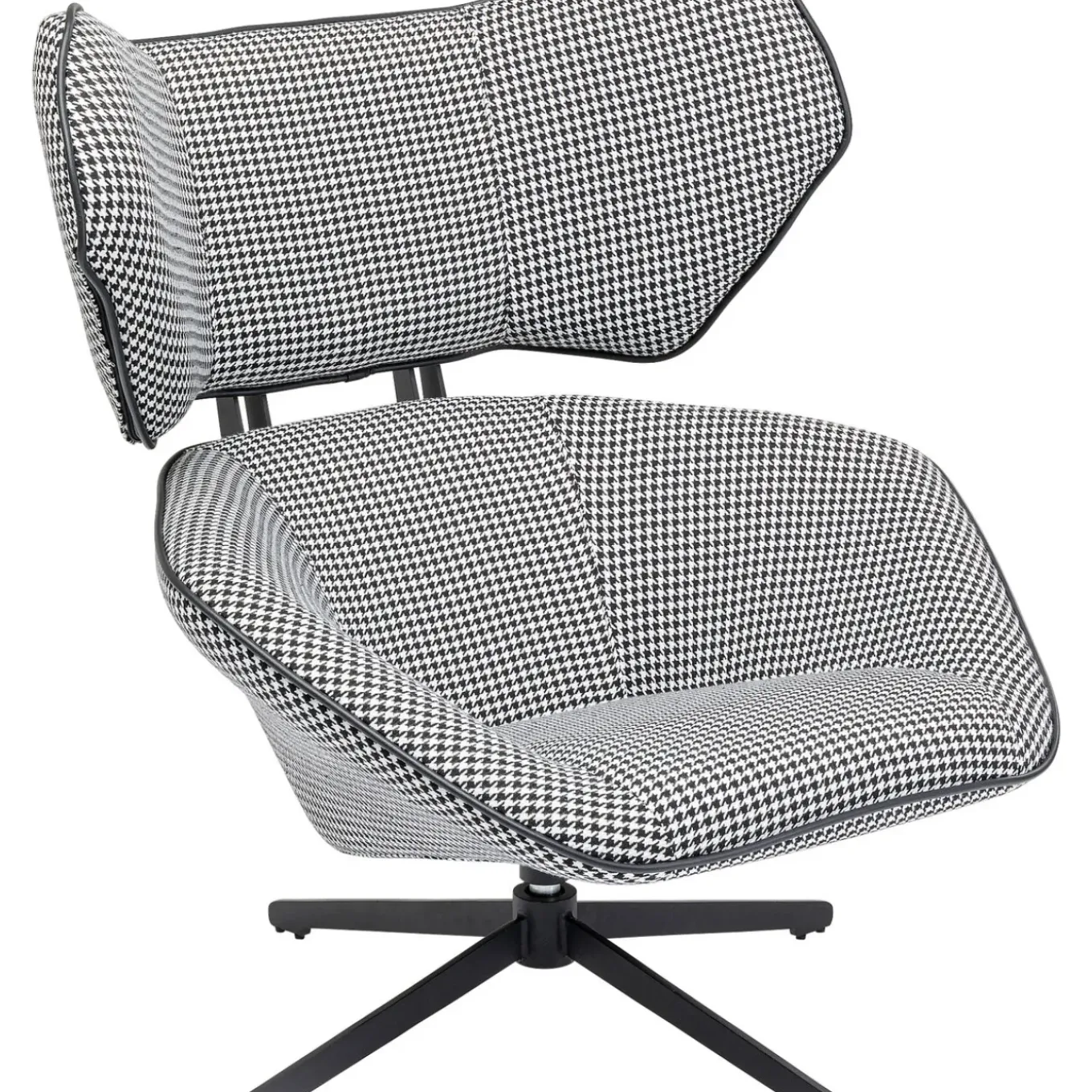 Fauteuil Pivotant Toledo Noir-Blanc