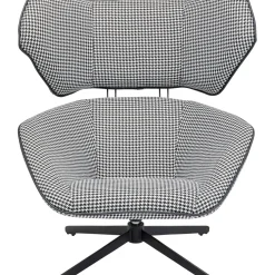 Fauteuil Pivotant Toledo Noir-Blanc
