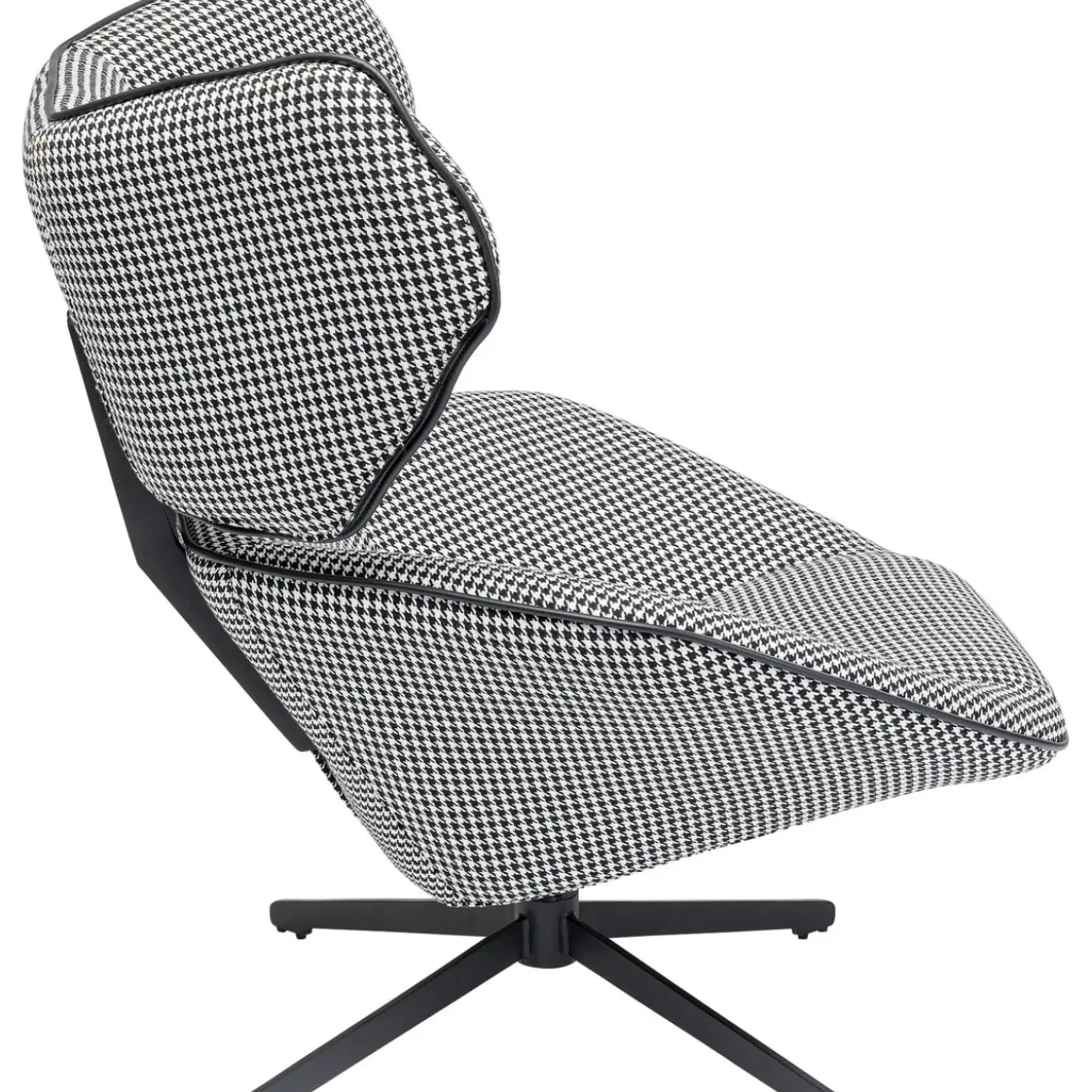 Fauteuil Pivotant Toledo Noir-Blanc