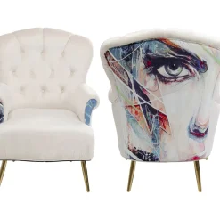 Fauteuil Portrait Creme