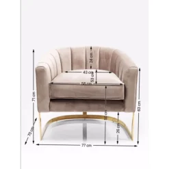 Fauteuil Pure Elegance Beige