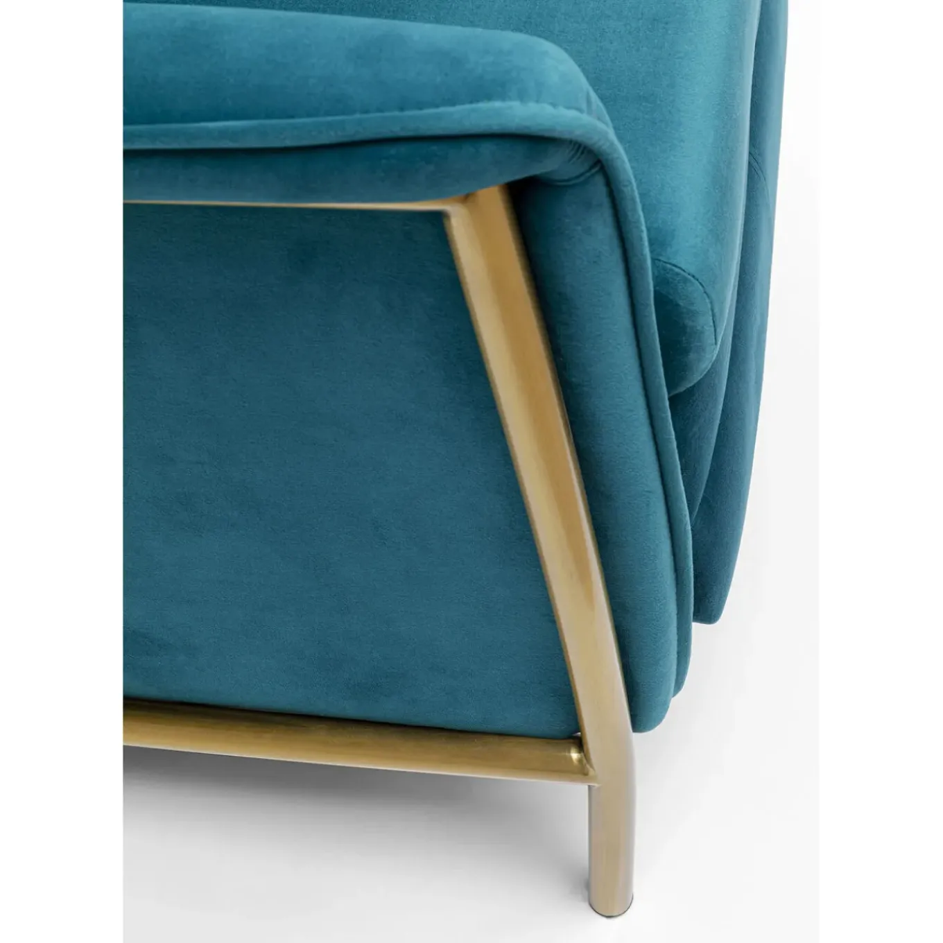 Fauteuil Relax Lazy Velours Bleu