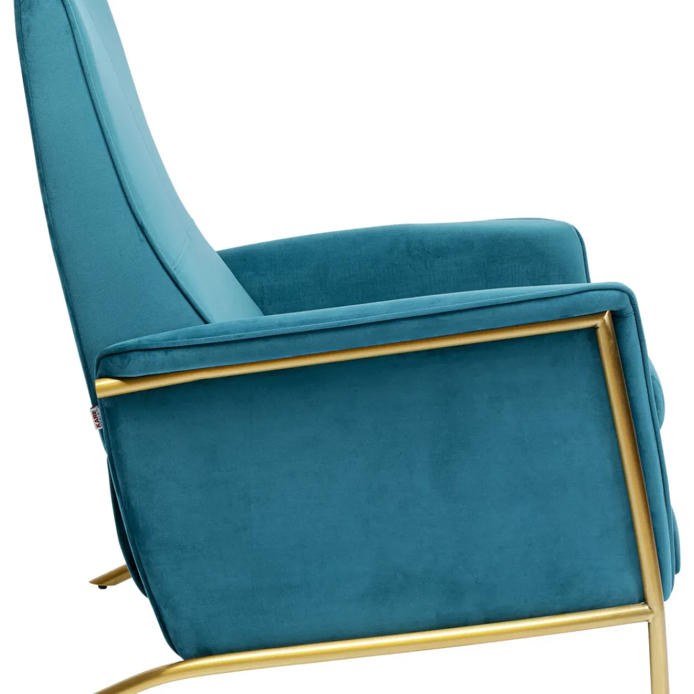 Fauteuil Relax Lazy Velours Bleu