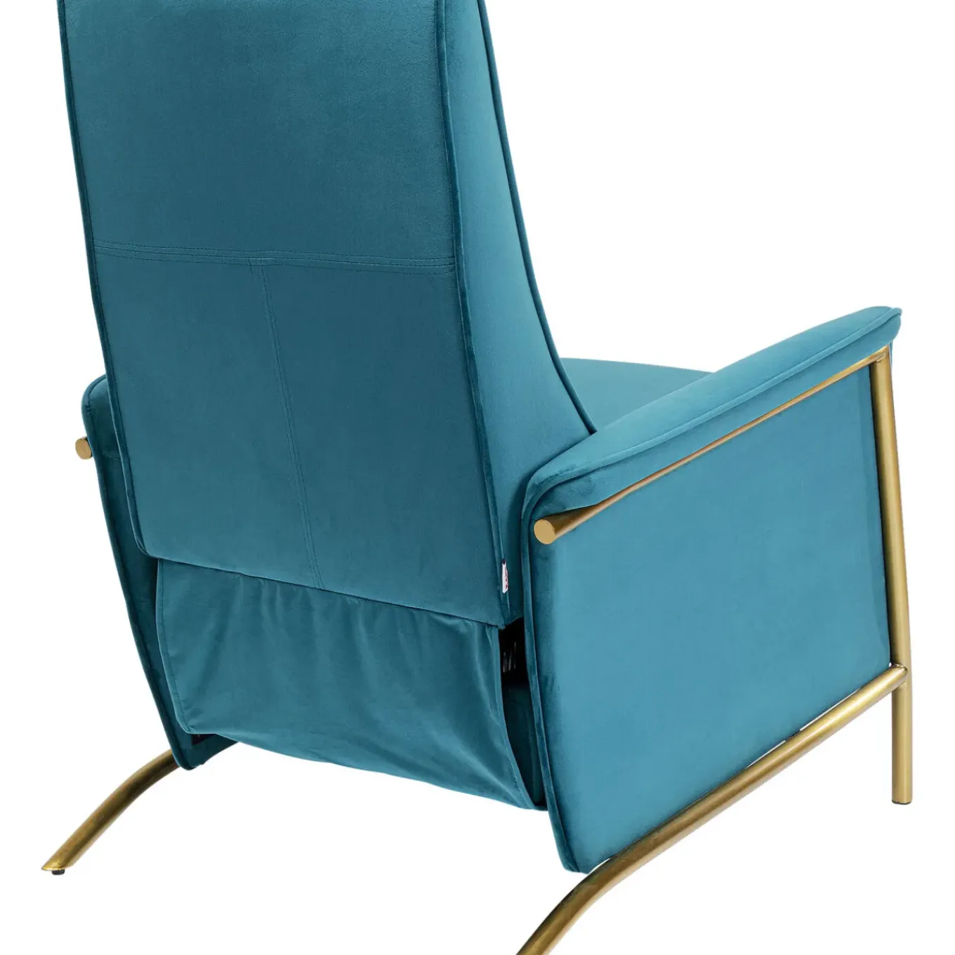 Fauteuil Relax Lazy Velours Bleu