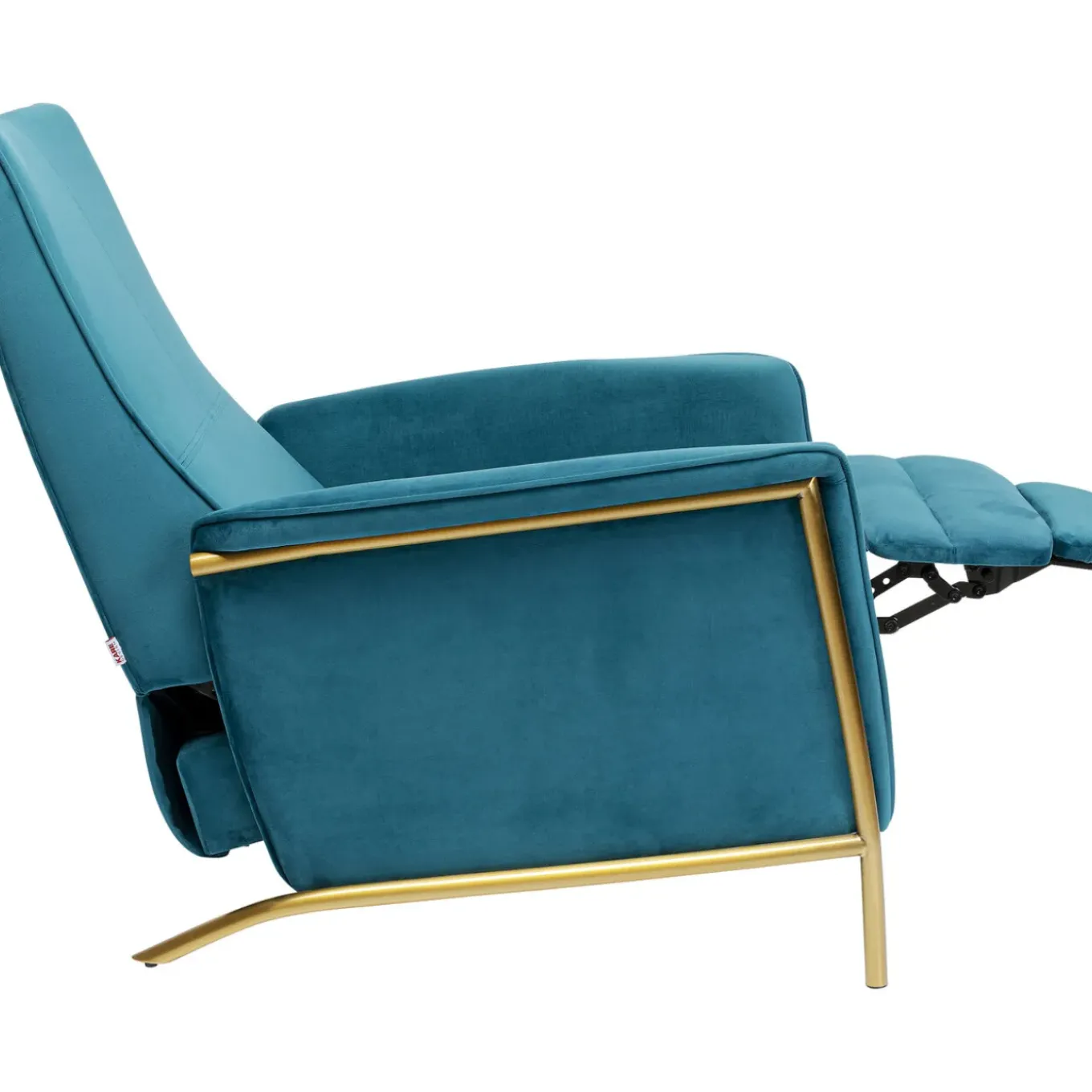 Fauteuil Relax Lazy Velours Bleu